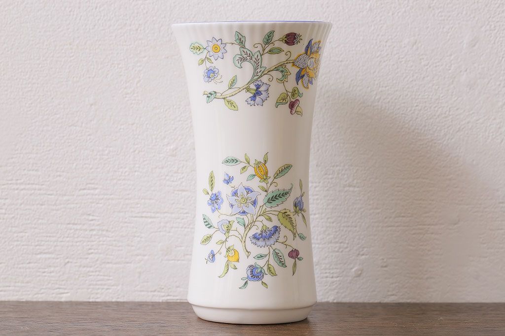 アンティーク雑貨　イギリス　MINTON(ミントン)　Haddon Hall(ハドンホール)　フラワーベース(花瓶)