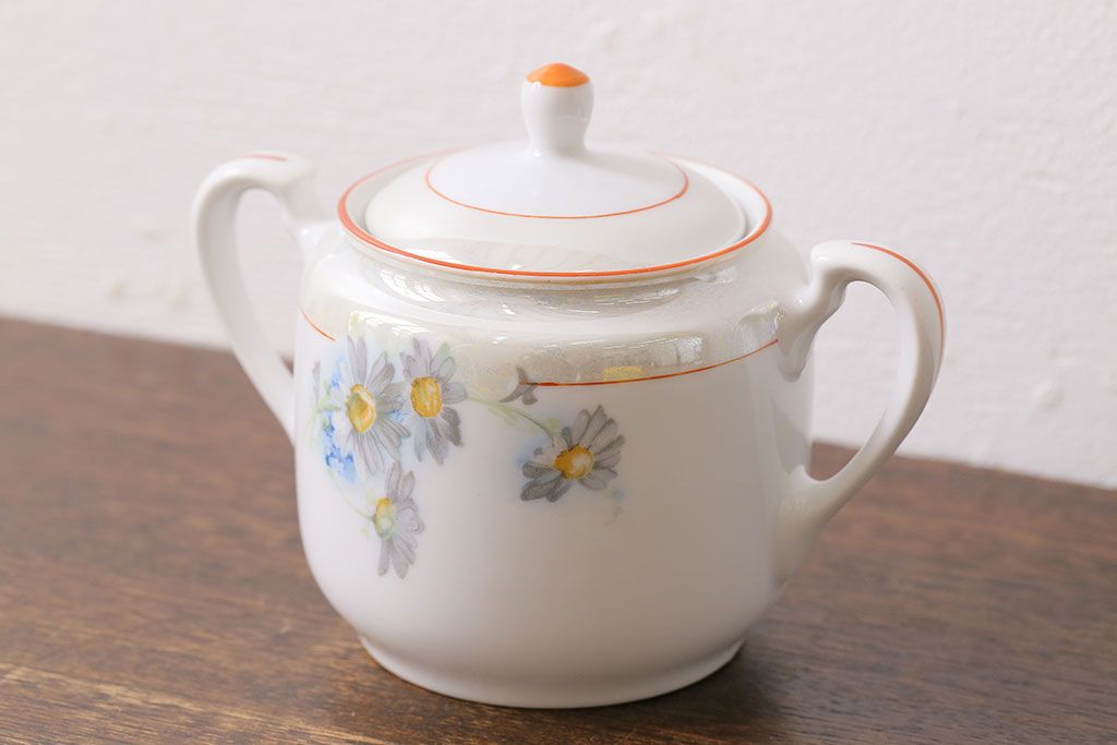 オールドノリタケ(Noritake、則武、日陶)　ヤジロベー印　シュガーポット(洋食器)