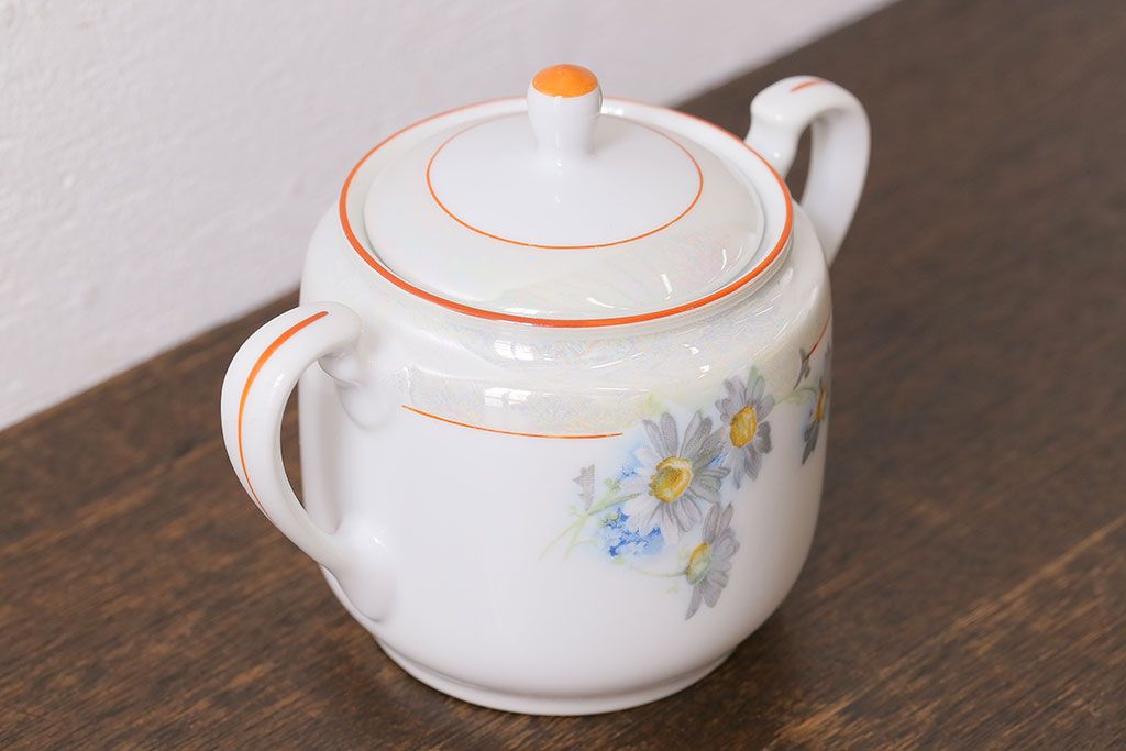 オールドノリタケ(Noritake、則武、日陶)　ヤジロベー印　シュガーポット(洋食器)