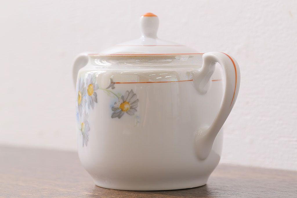 オールドノリタケ(Noritake、則武、日陶)　ヤジロベー印　シュガーポット(洋食器)