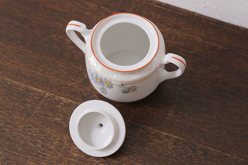 オールドノリタケ(Noritake、則武、日陶)　ヤジロベー印　シュガーポット(洋食器)