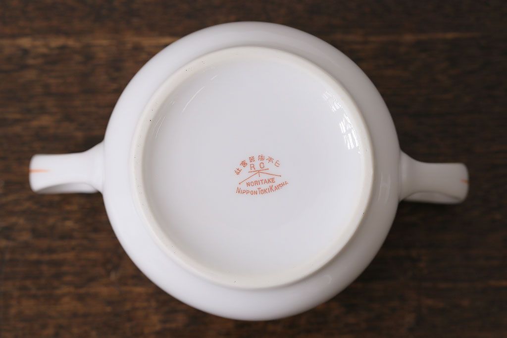 オールドノリタケ(Noritake、則武、日陶)　ヤジロベー印　シュガーポット(洋食器)