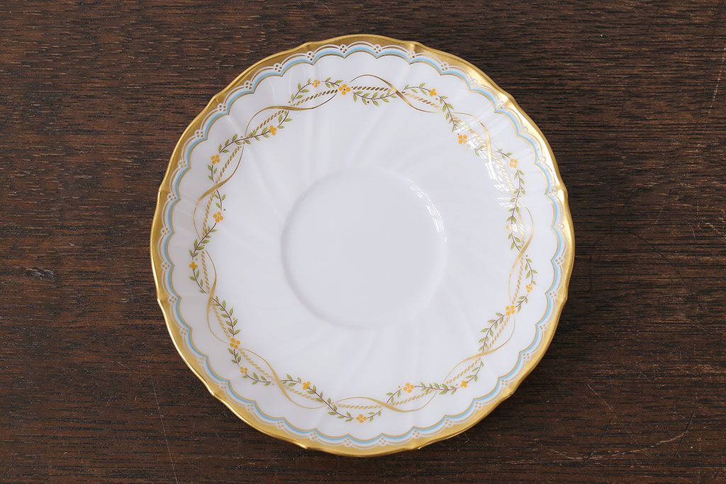 アンティーク雑貨　中古　ノリタケ(Noritake、則武)　ダイヤモンドコレクション印　カップ&ソーサー2客セット(洋食器)