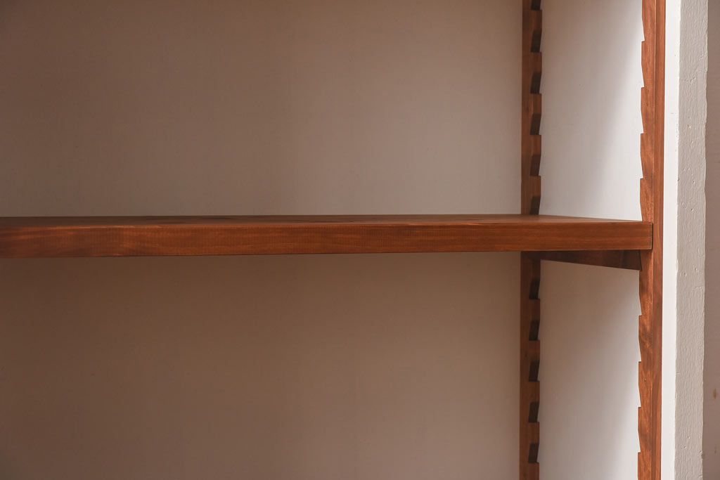 ペイント家具　ナチュラルなお部屋にぴったりな明るい色合いのオープンラック(陳列棚、本棚、ブックシェルフ)