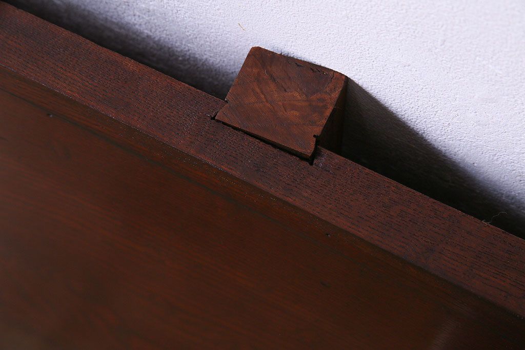 アンティーク雑貨　和製アンティーク　ケヤキ古材　力強い杢目が美しい一枚板の飾り台(陳列台、花台、材料)