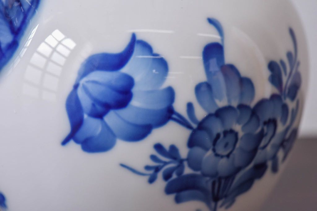アンティーク雑貨　中古　ROYAL COPENHAGEN(ロイヤルコペンハーゲン)　ブルーフラワー　プレイン　コーヒーポット(ピッチャー、洋食器)(2)