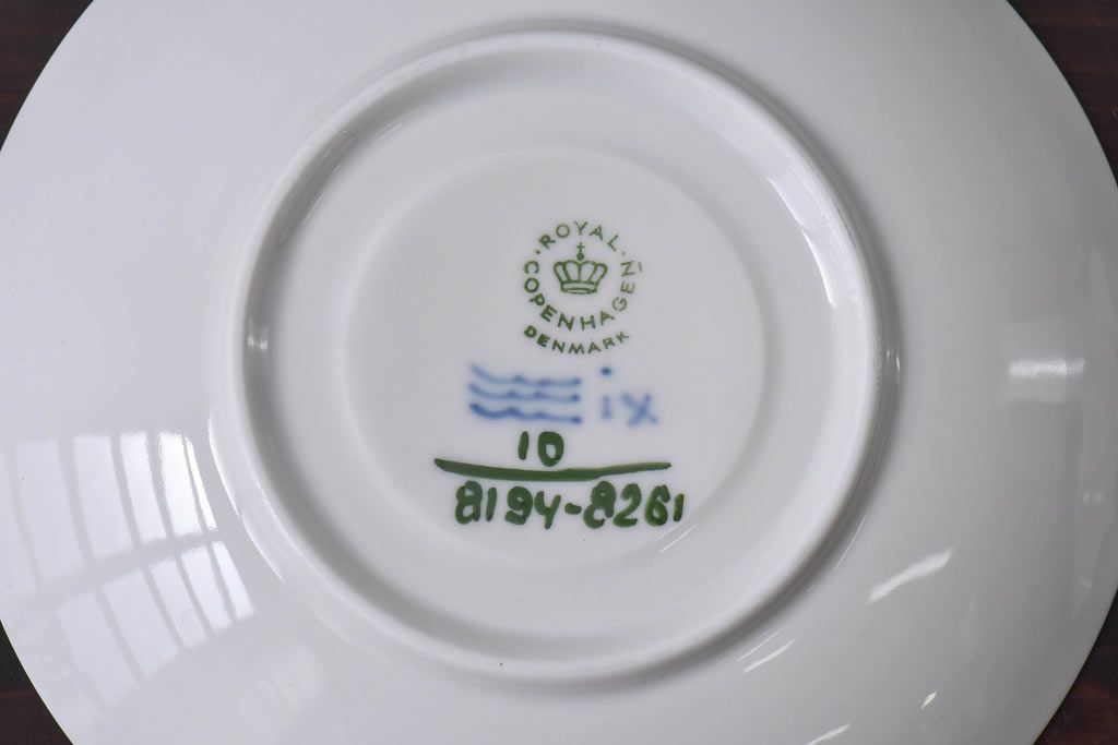 アンティーク雑貨　中古　ROYAL COPENHAGEN(ロイヤルコペンハーゲン)　blue flower　カップ&ソーサー(コーヒーカップ、洋食器)2客セット