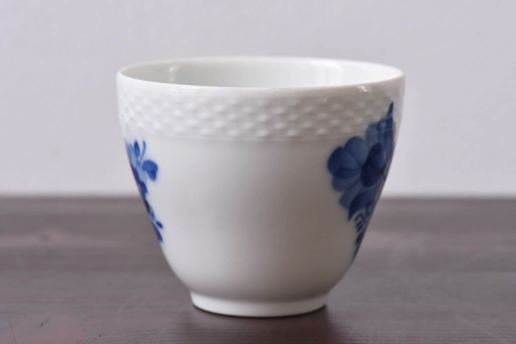 アンティーク雑貨　中古　ROYAL COPENHAGEN(ロイヤルコペンハーゲン)　blue flower　カップ&ソーサー(コーヒーカップ、洋食器)2客セット