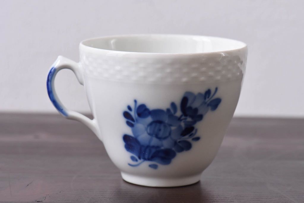 アンティーク雑貨　中古　ROYAL COPENHAGEN(ロイヤルコペンハーゲン)　blue flower　カップ&ソーサー(コーヒーカップ、洋食器)2客セット