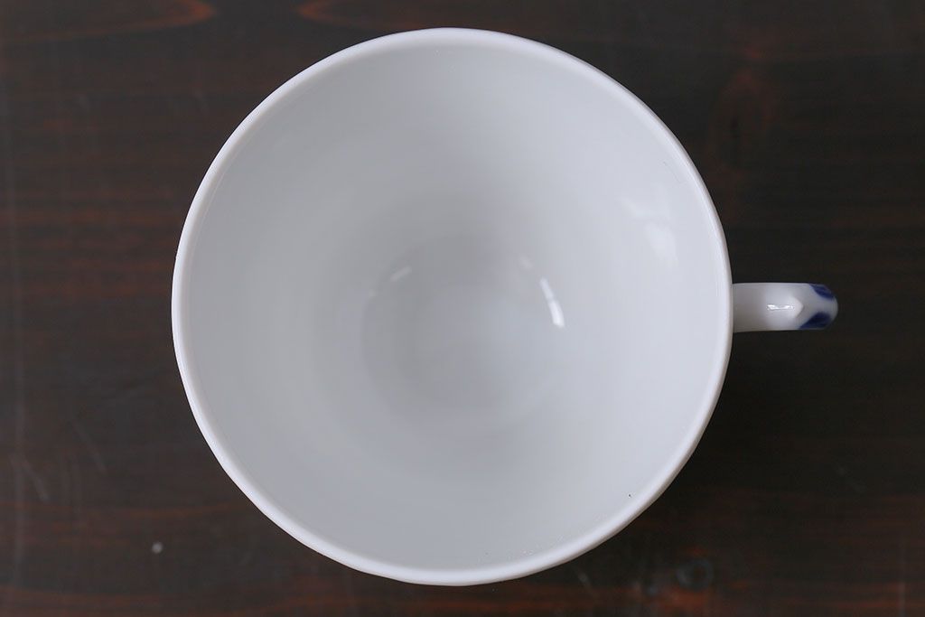 アンティーク雑貨　中古　ROYAL COPENHAGEN(ロイヤルコペンハーゲン)　ブルーフラワー　プレイン　カップ&ソーサー(コーヒーカップ、洋食器)2客セット(1)