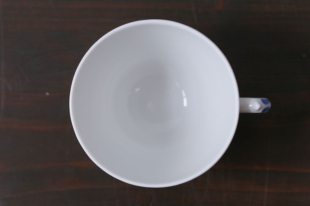 アンティーク雑貨　中古　ROYAL COPENHAGEN(ロイヤルコペンハーゲン)　ブルーフラワー　プレイン　カップ&ソーサー(コーヒーカップ、洋食器)2客セット(2)