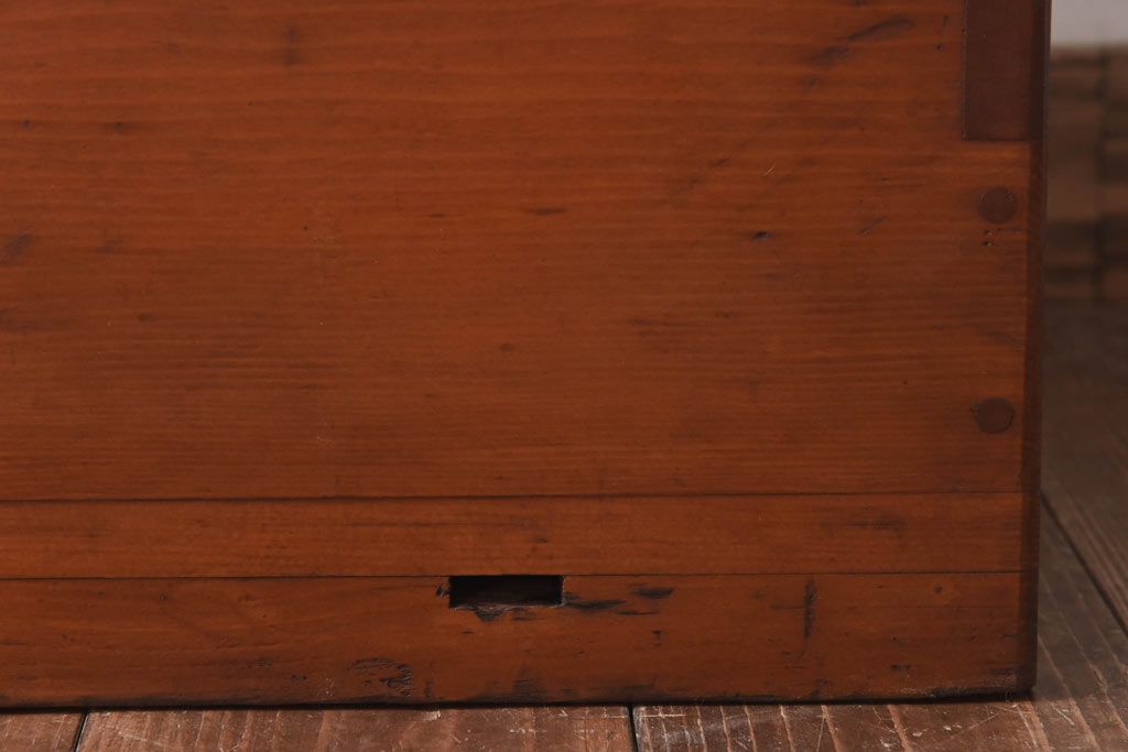 アンティーク雑貨　内面ブリキ張り　レトロな雰囲気づくりにおすすめの木箱(収納箱)