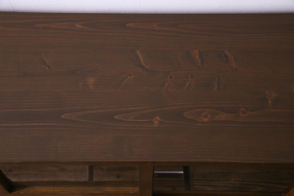 ラフジュ工房オリジナル　古い建具を活かしたガラス戸棚(食器棚、収納棚、陳列棚、キッチンボード)(2)