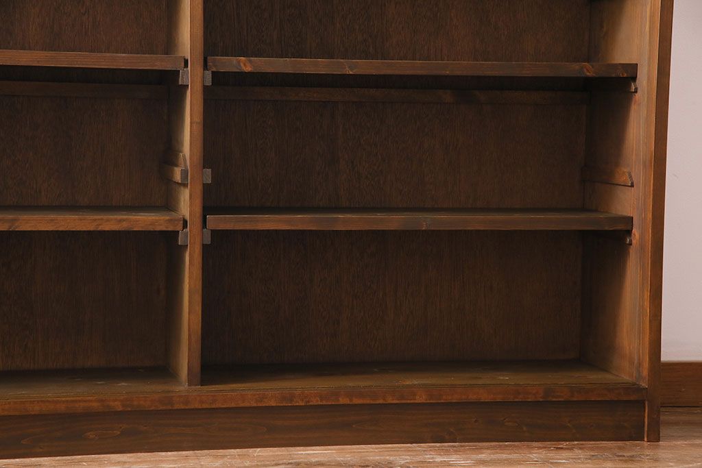 ラフジュ工房オリジナル　古い建具を活かしたガラス戸棚(食器棚、収納棚、陳列棚、キッチンボード)(3)