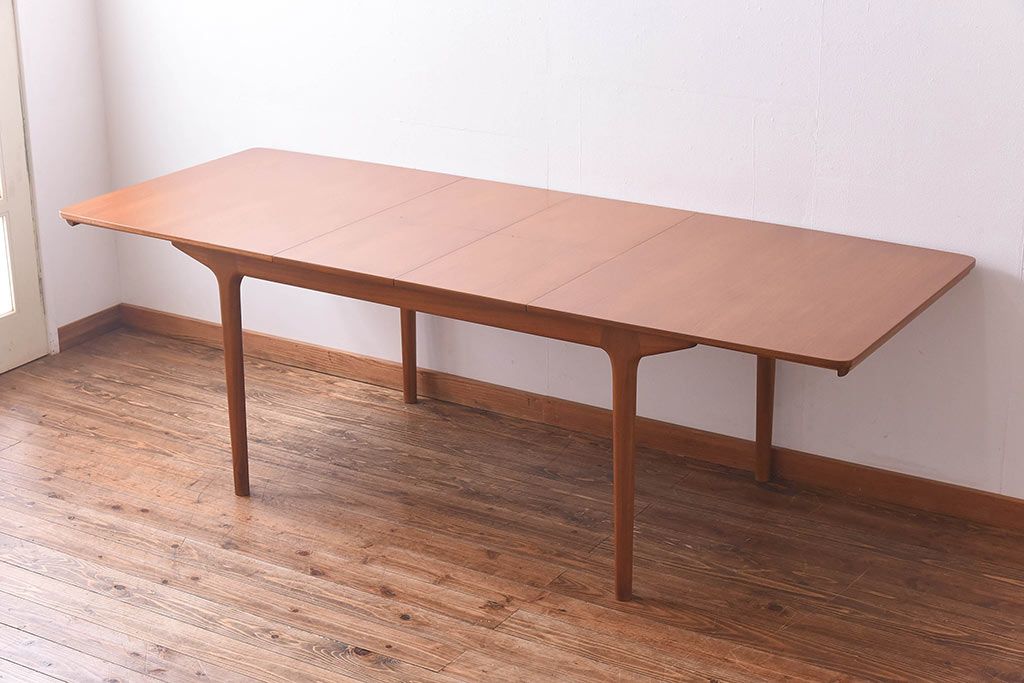ヴィンテージ家具　北欧ビンテージ　A.H.Mackintosh(マッキントッシュ)エクステンションテーブル(ダイニングテーブル)