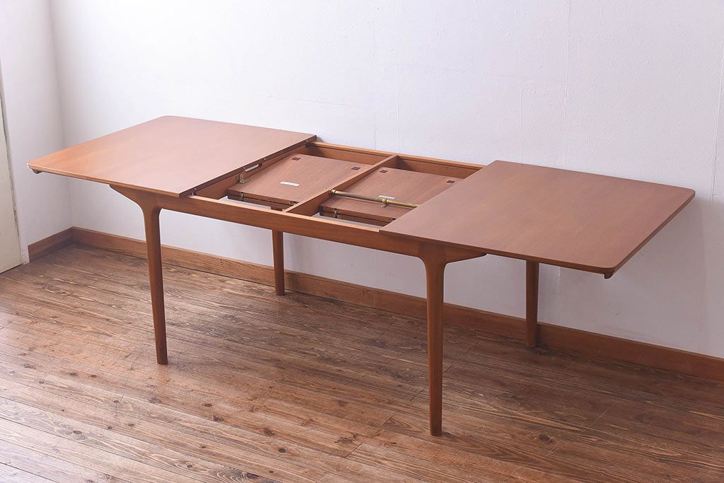 ヴィンテージ家具　北欧ビンテージ　A.H.Mackintosh(マッキントッシュ)エクステンションテーブル(ダイニングテーブル)