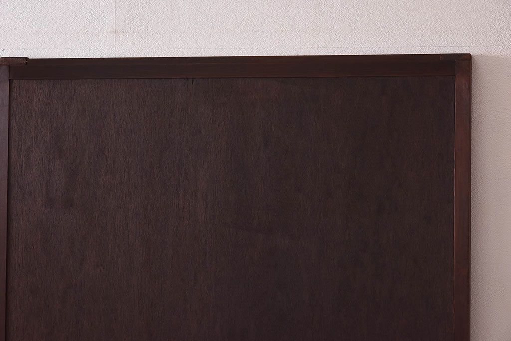 【I様ご成約分】和製アンティーク　激レア品!　ヒノキ材　アールデコ様式の幾何学図形が魅力的な板戸(引き戸、建具)4枚組