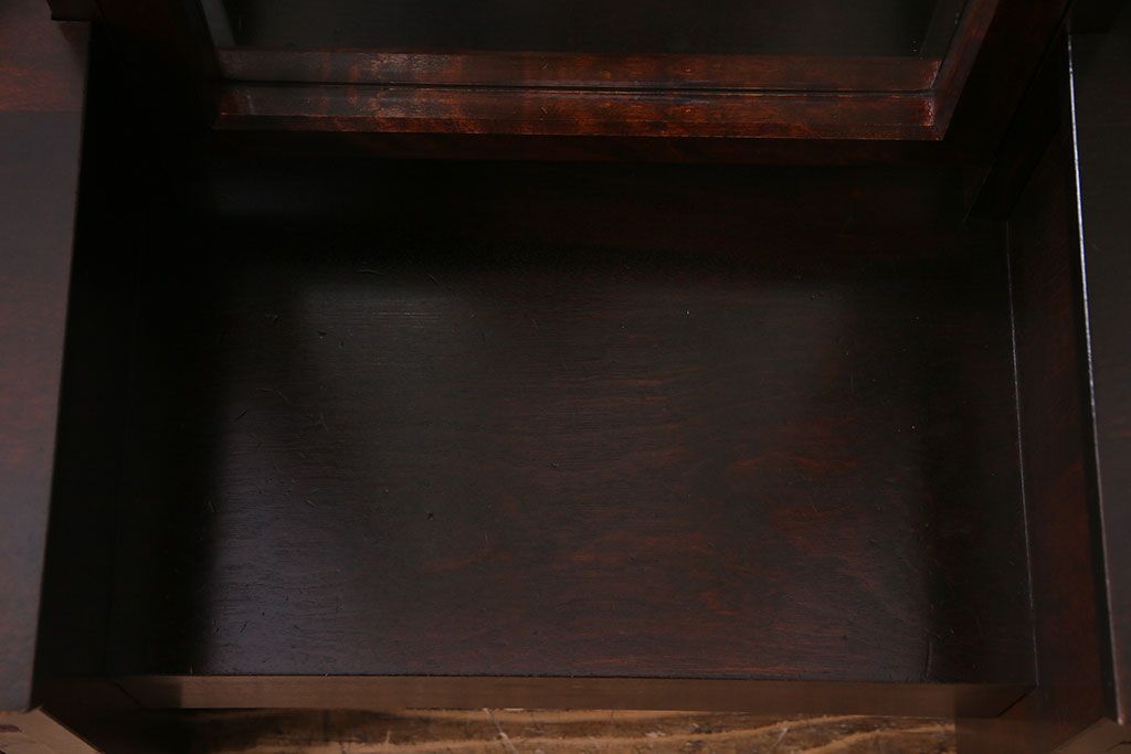 中古　松本民芸家具　M型一面鏡 I　　シンプルなデザインのドレッサー(鏡台)(定価約17万円)(1)