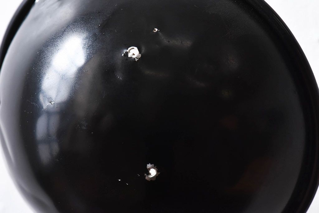 昭和レトロ　シンプルさが魅力の黒いスタンドライト(卓上照明、デスクスタンド)(2)