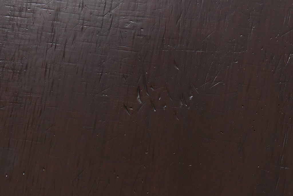 アンティーク家具　古民具・骨董　朴の木　深い色味の一枚板が魅力の裁ち板(作業台・ローテーブル・ローボード)