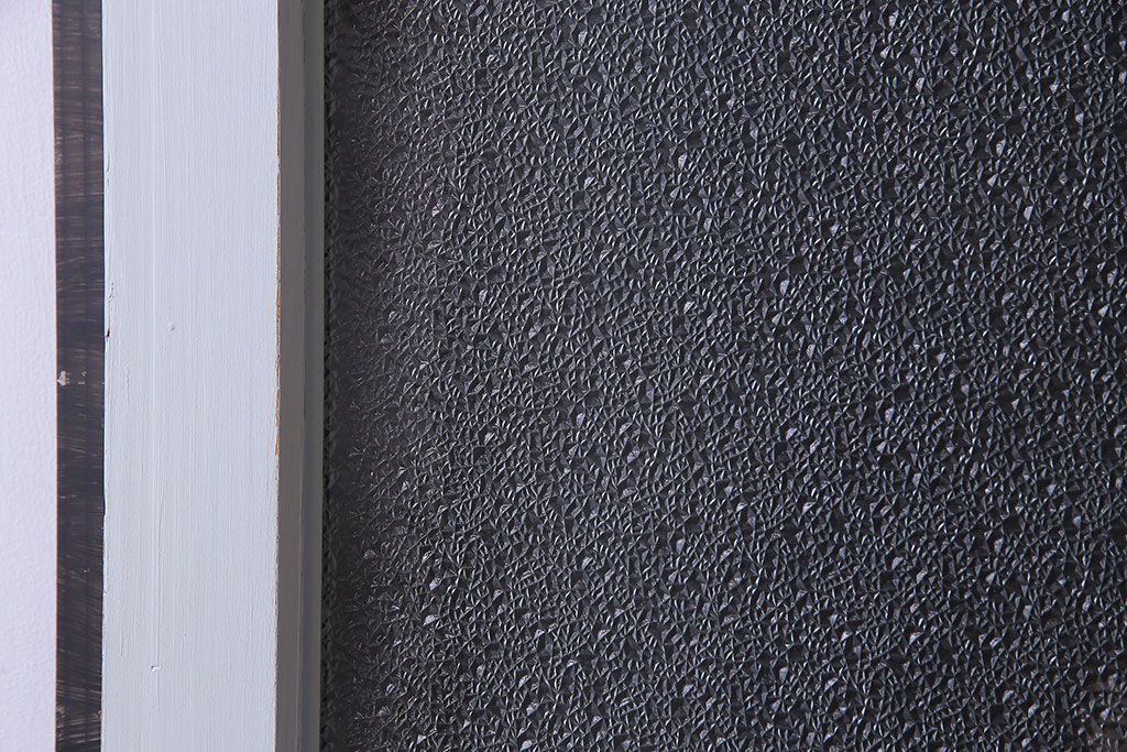 ペイント建具　シャビーな雰囲気が魅力的なダイヤガラス入りの引き戸1枚(ガラス戸、仕切り戸)
