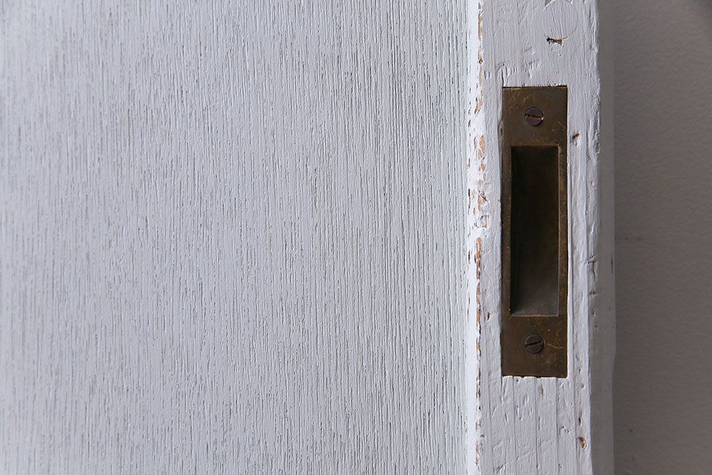 ペイント建具　シャビーな雰囲気が魅力的なダイヤガラス入りの引き戸1枚(ガラス戸、仕切り戸)