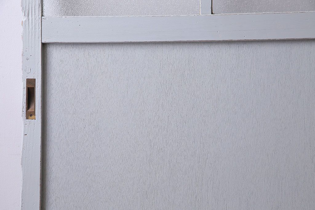 ペイント建具　シャビーな雰囲気が魅力的なダイヤガラス入りの引き戸1枚(ガラス戸、仕切り戸)