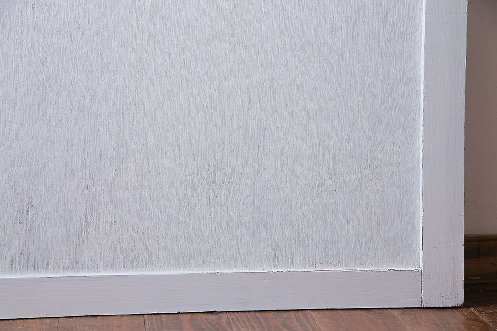 ペイント建具　シャビーな雰囲気が魅力的なダイヤガラス入りの引き戸1枚(ガラス戸、仕切り戸)