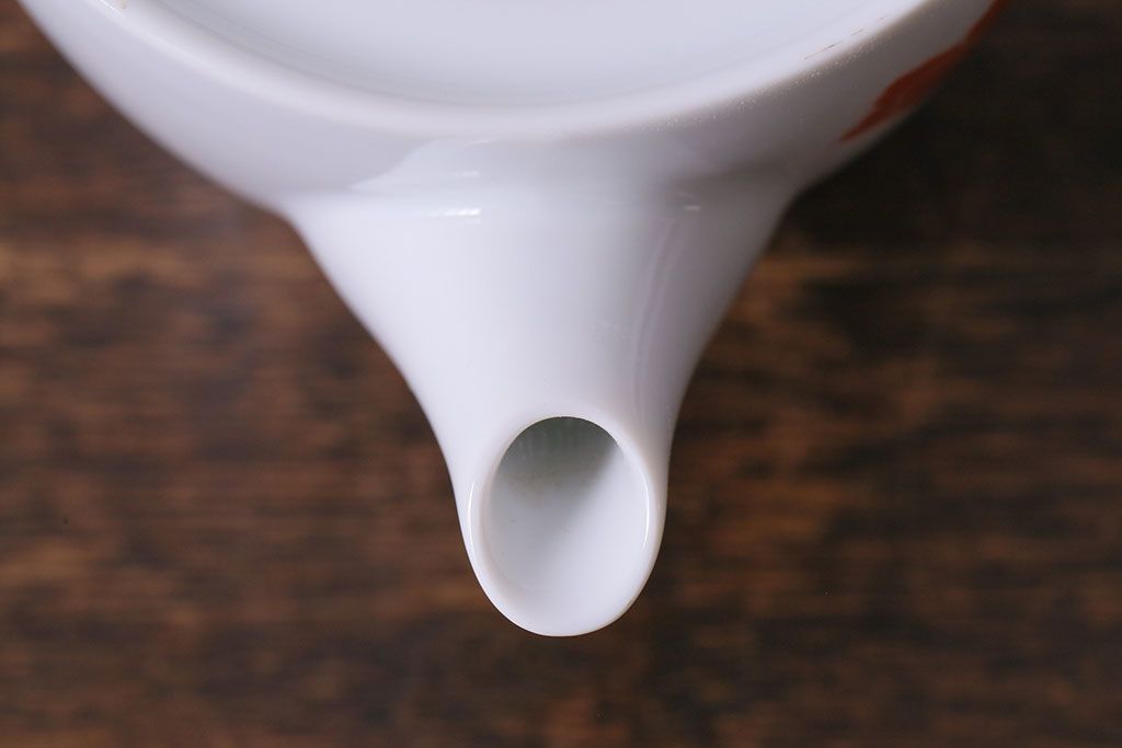 昭和中期 日本陶器・ノリタケ(則武)芙蓉柄急須・湯飲み 昭和中期 日本陶器・ノリタケ(則武)芙蓉柄急須・湯飲み