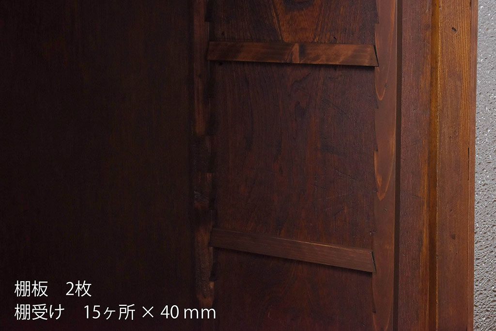 【I様ご成約済】大正ロマン　栓材　幾何学の象嵌細工がおしゃれな本箱(収納棚、戸棚、キャビネット)