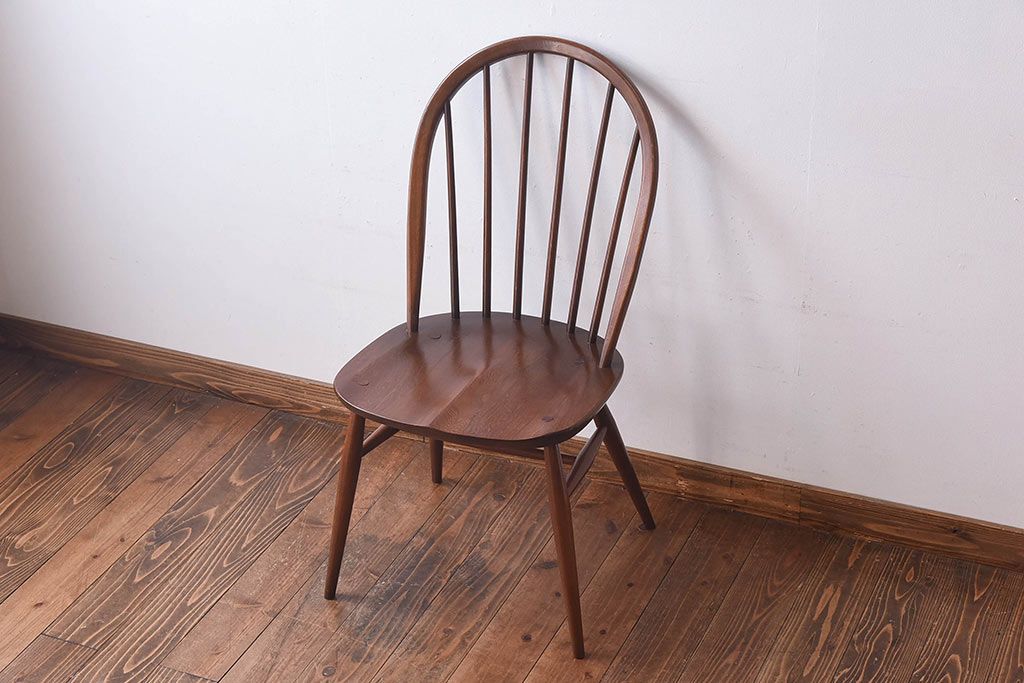 ヴィンテージ家具　イギリス　ERCOL(アーコール)　ビンテージ　ウィンザーダイニングチェア(イス)