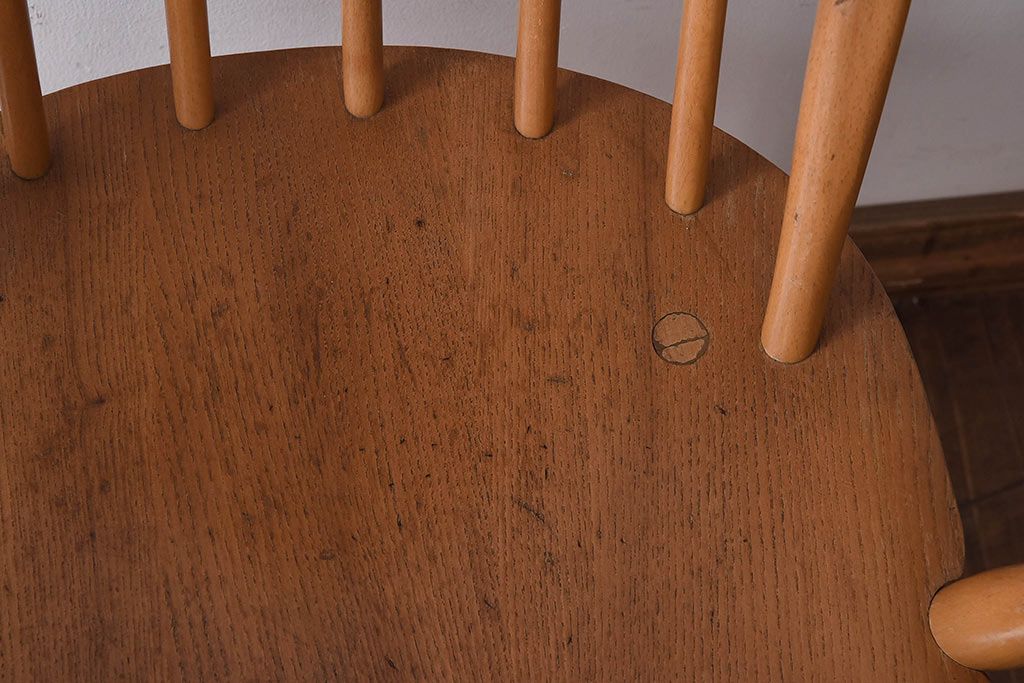 イギリス家具　ERCOL(アーコール) ローバック　ウィンザーアームチェア(ダイニングチェア)
