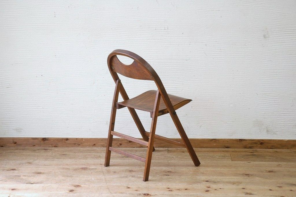 極上美品!明治ミルク折り畳みイス1