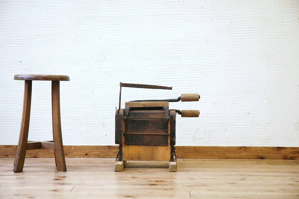 アンティーク雑貨　古い養蚕道具　二角式製簇器3　民族資料