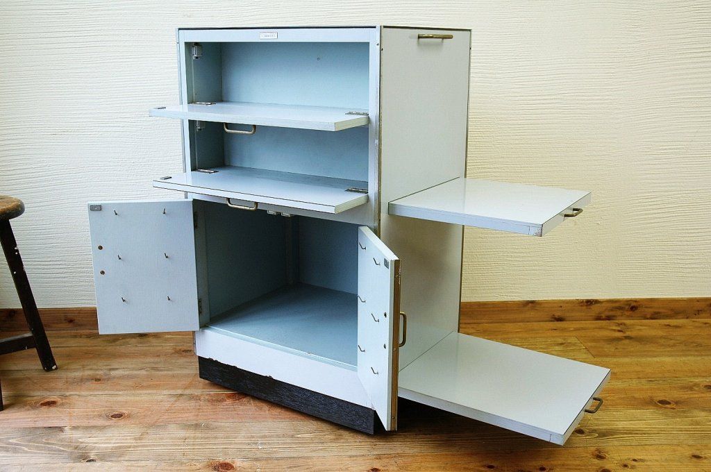 アンティーク家具　珍品!古い歯医者のデンタルキャビネット　