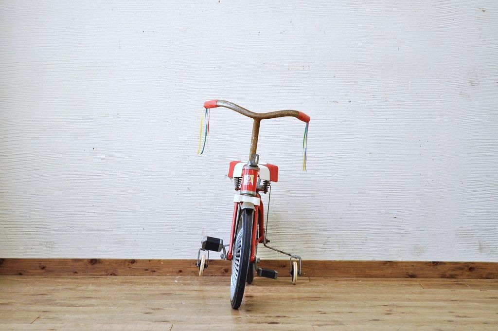 アンティーク雑貨　デッドストック品　古い子供自転車(三輪車)1