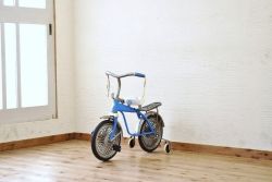 アンティーク雑貨　デッドストック品　古い子供自転車(三輪車)2