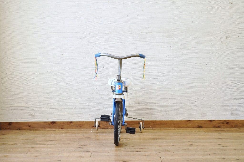 アンティーク雑貨　デッドストック品　古い子供自転車(三輪車)2