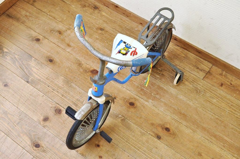 アンティーク雑貨　デッドストック品　古い子供自転車(三輪車)2
