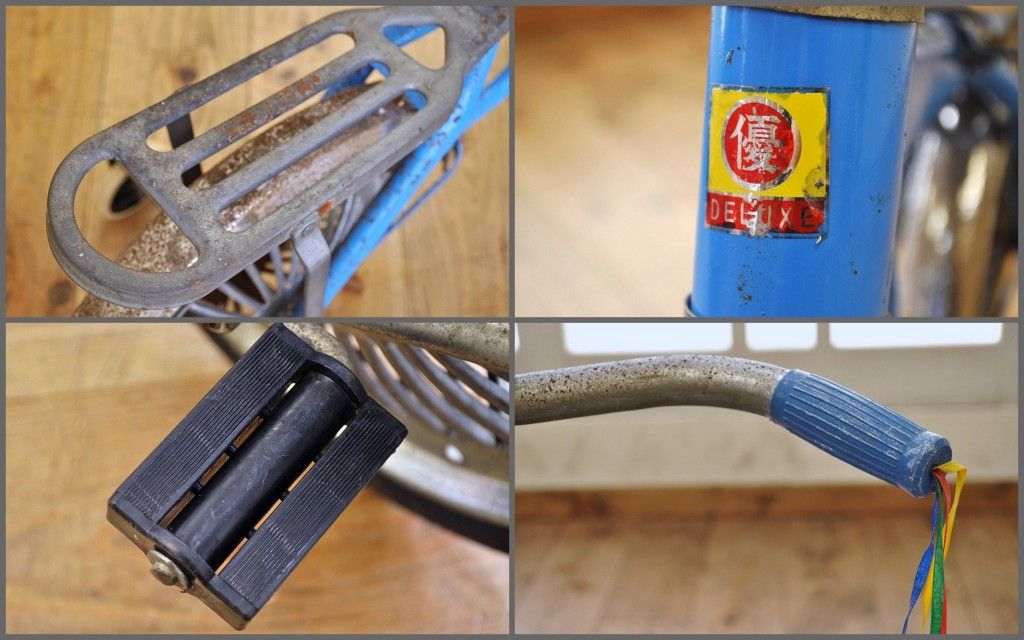 アンティーク雑貨　デッドストック品　古い子供自転車(三輪車)2