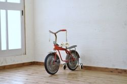 アンティーク雑貨　デッドストック品　古い子供自転車(三輪車)3