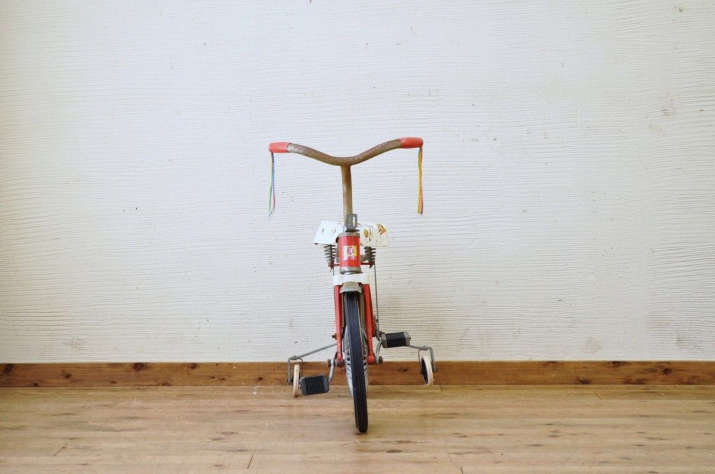 アンティーク雑貨　デッドストック品　古い子供自転車(三輪車)3
