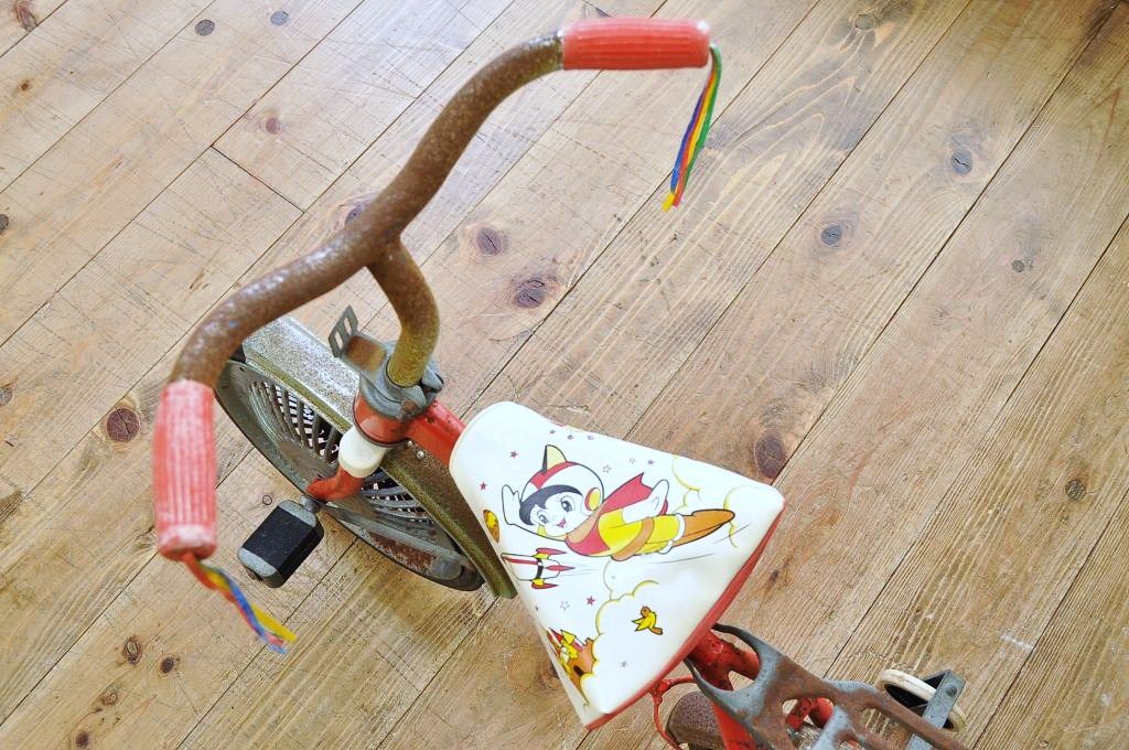 アンティーク雑貨　デッドストック品　古い子供自転車(三輪車)3