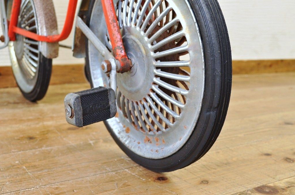 アンティーク雑貨　デッドストック品　古い子供自転車(三輪車)3