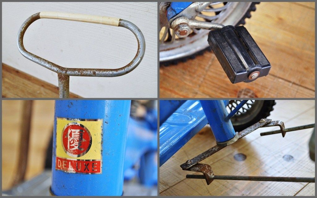 アンティーク雑貨　デッドストック品　古い子供自転車(三輪車)5