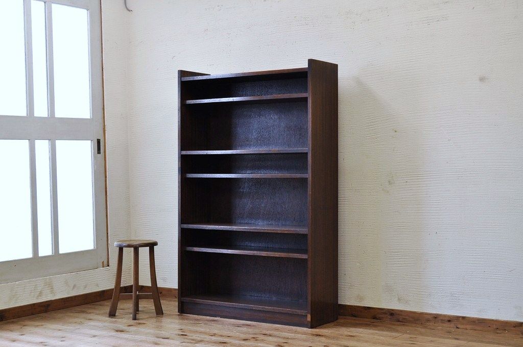 美品!古い木の大振りな収納棚