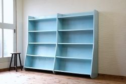 古い図書館の大きなペイント5段本棚2　