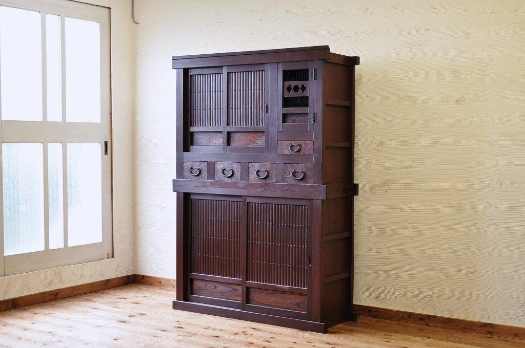 アンティーク家具　極上!状態の素晴らしい四尺近江水屋箪笥