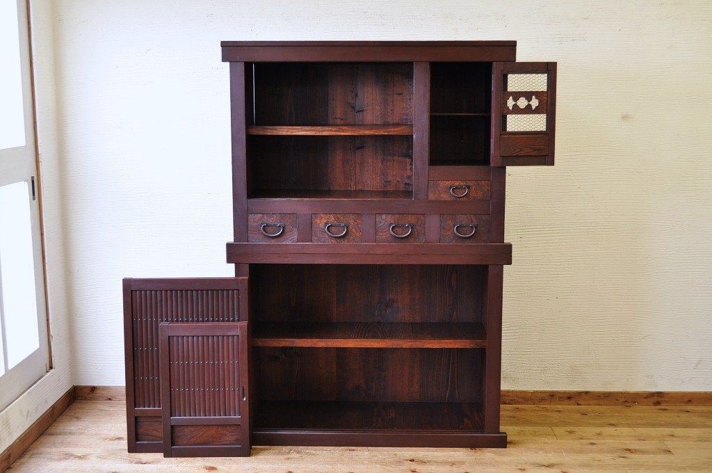 アンティーク家具　極上!状態の素晴らしい四尺近江水屋箪笥