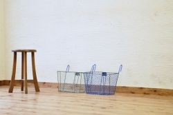アンティーク雑貨　レトロなカゴ2個セット